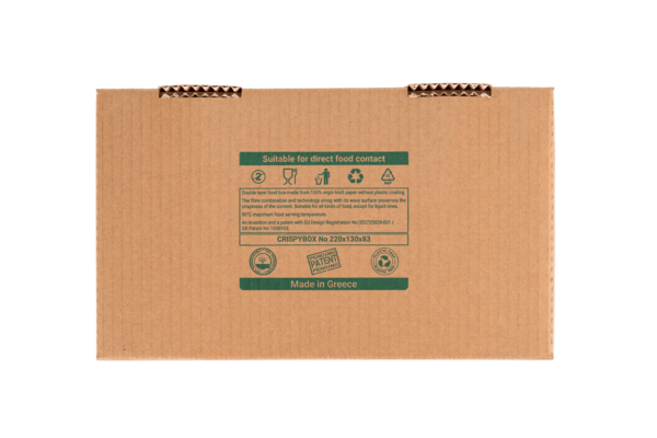 ΚΟΥΤΙ BURGER 2Φ ΚΡΑΦΤ PLASTIC FREE DELIVERY TAKE AWAY ΨΗΤΟΠΩΛΕΙΟΥ