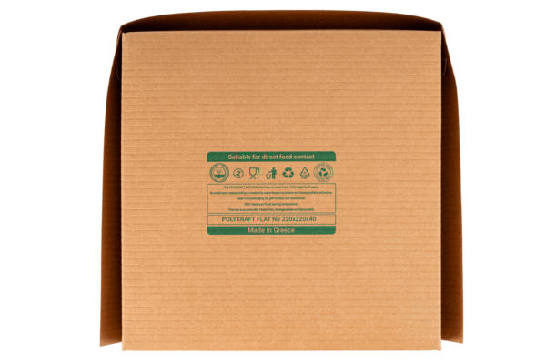ΚΟΥΤΙ BURGER DELIVERY TAKE AWAY PLASTIC FREE ΚΡΑΦΤ ΨΗΤΟΠΩΛΕΙΟΥ